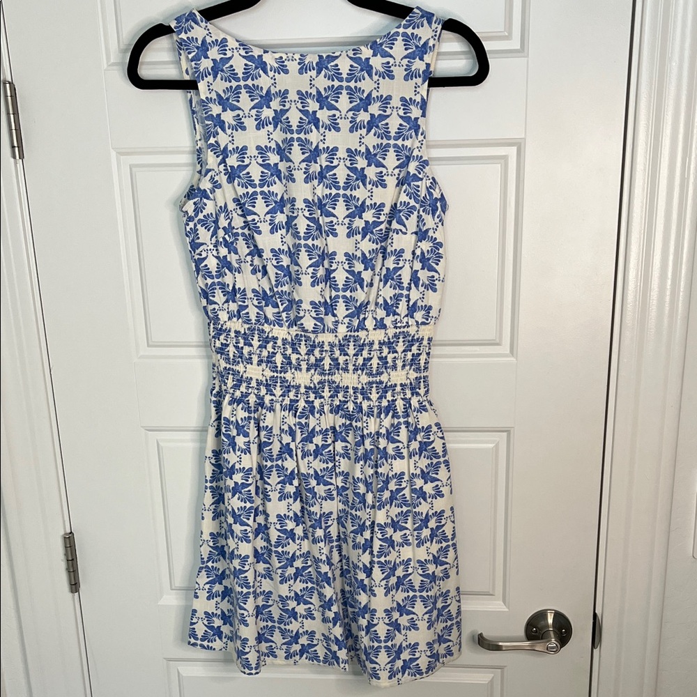 Floral Blue and White Women's Dress